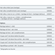 Abri vélos classique bicolore MILAN - style moderne et toiture coupe-vent_2