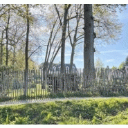 Clôture en bois de châtaignier - Ganivelle chataignier/145 - Durable et esthétique, idéale pour jardins et plages_2