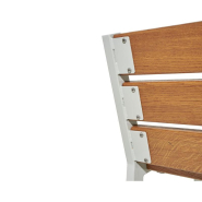 Fauteuil bois et acier Silaos® - 6 lames - Design 2021 - Ref : 209600.Gpro.Chec_2