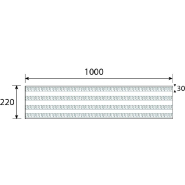 Rail de guidage EXTELINE 4GCE /1-5 - Accessibilité visuelle et tactile - Marque : Romus_2
