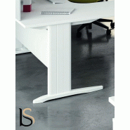 Bureau rectangulaire Practika P1 - Quadrifoglio - 160, Blanc, Noyer canaletto_0