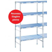 Rayonnage robuste avec capacité de charge de 200 kg par niveau