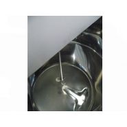 Minitank MTHM (Mixer) - Réservoir de stockage industriel Incon - Fond bombé avec bride centrale, tuyau à 90° et pieds soudés_2