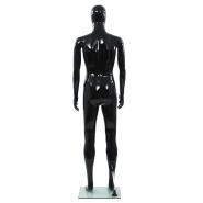Vidaxl mannequin homme corps complet base verre noir brillant 185 cm 142927_2