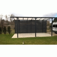 Abri camping car ouvert / structure en aluminium / toiture arrondie en plastique_2