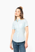 Chemise popeline polycoton manches courtes femme - entretien facile - Réf: K548 - Kariban_2