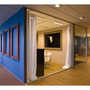 H5 - Cloisons amovibles vitrées Hoyez - simple ou double vitrage, 60mm d'épaisseur, 3000mm et plus de hauteur_2