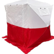 Abri de chantier bicolore - structure montage rapide - dimensions 2100x2100mm_2