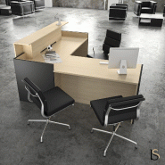 Banque d'accueil d'angle Avant - Ofitres - 169, Droite, Chêne, Non_2