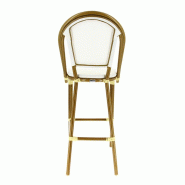 Chaise haute exterieure restaurant Biarritz - BLANC_2