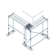 Échafaudage de façade RHU 070/100 - cadre en acier galvanisé - système Bosta_2