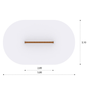 Poutre d'équilibre pour parcours sportif - réf 8056662 - hags_2