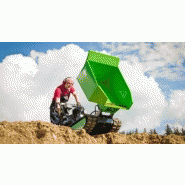 Mini dumper à chenilles - Moteur OHV thermique - Charge utile 500 kg - Marque ZIPPER_2