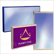 2-011 - Caisson lumineux LED mural en aluminium brut - taille : 30 cm à 50 cm de hauteur et jusqu'à 1 m de longueur_2