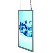8070 - Cadre porte-affiche LED double face suspendu A4 - Afix Diffusion_2