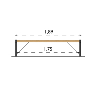Banc public Gripsholm réf 8037162 - Brun/Noir - Free Standing - Hags_2