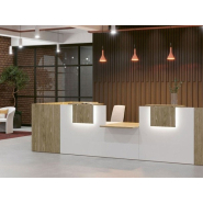 Banque d'accueil moderne et lumineuse - IMAGE avec personnalisation et design contemporain_2