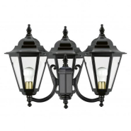 Luminaire pour mât 3 bras Elite 6 - IP43 - E27 - 3x70W - Noir - DOPO_2