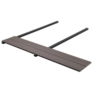 Vidaxl panneaux de terrasse solides wpc 20 m² 4 m marron foncé 275708_2