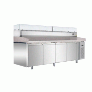 Vitrine réfrigérée à poser THV2520/380 - capacité 12 bacs GN1/3, 2520 x 395 x 435 mm_2