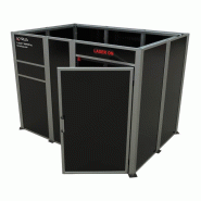 Cabine de soudage laser classe 4 - 3x2m avec porte à charnière_2