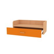 Étagère murale à tiroir - Réf. BU.EM - Structure PPM 19mm et façade MDF 16mm - Dimensions L800mm x H280mm x P376mm_2