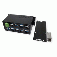 EXSYS EX-1113HMVS Hub à 16 ports USB 3.0/3.1(Gen1), protection de surtension et kit rail DIN_2