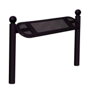 Assis-debout Boule - Structure en tube acier Ø 76mm - Assise perforée - Hauteur 747mm_2