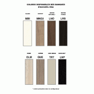 Banque d'accueil Ega - Design et fonctionnelle - Noir, 275, Non, noyer-MN02_2