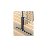 Grille d'exposition petite maille - 2x1 m - Cadre en acier Ø 25 mm - Maille 50x50 mm - Peinture noire laquée_2