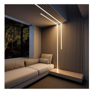 Profilé aluminium 2m - modèle SPF - section 20x20 mm avec diffuseur opale - référence PROFALUO_2