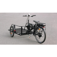 Triporteur stable avec centre de gravité bas et plateforme à 15 cm du sol