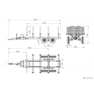 Bmf 12t2 pro remorque forestière - bmf - 12000 kg_2