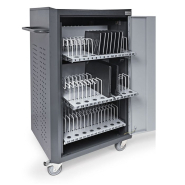 Chariot à tablettes pour 48 tablettes / 36 ordinateurs portables avec fonction de charge - ECOCART 48S - dimensions 830 x 650 x 1290 mm_2