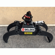 Dk-11 grappin forestier + rotator baltrotor 3 tonnes pour pelleteuse - deleks srl_2