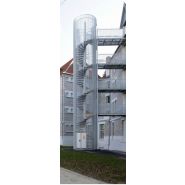 Escalier hélicoïdal ysocagetube - ysofer esca - cage tube rond ø40 mm