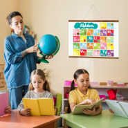 Porte-Affiche Magnétique en Bois Naturel - 40 cm - Réf : 213306_2