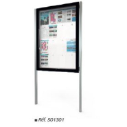 Vitrine d'extérieur contemporaine EDGE - Finitions haut de gamme - Épaisseur 54 et 80mm - Idéale pour hall d'hôtel, bâtiment administratif_2