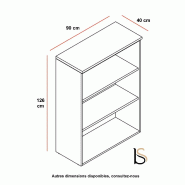 Étagère en bois Larus - Dellarovere. - Chêne foncé_2