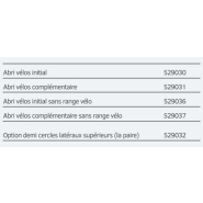 Abri-vélos Demi-Lune - robuste et élégant pour le rangement des deux-roues, avec bardages latéraux et range-vélos intégré_2