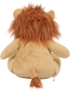Peluche zippée Lion - Réf: MM569 - Polyester, rembourrage amovible, conforme EN71_2