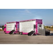 Bétaillère avec installation de ventilation automatique à 9 ventilateurs