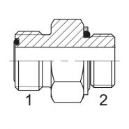 Raccord droit ORFS - Filetage G - Hydroscand - Acier_2
