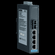 Switch Rail DIN industriel - 4 ports Ethernet 10/100Mbps + 1 port fibre optique Multimode - Référence: EKI-2525M-BE_2