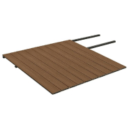 Vidaxl panneaux de terrasse et accessoires wpc marron/gris 25 m² 4 m 3070473_2