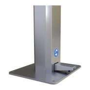 Borngel/2L - distributeur de gel hydroalcoolique à pédale mécanique - inox - capacité 2 litres - Ingitek - fabriqué en France_2