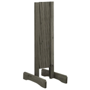 Vidaxl clôture en treillis de jardin gris 120x60 cm bois de sapin 314823_2