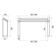 Assis-debout Marina - Public - Design ergonomique et robuste_2