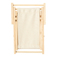 Support mobile pliable de bureau - chaise longue en bois et coton - couleur naturelle - 31g_2