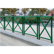 Barrière urbaine LISBONNE - cadre acier 35 x 35 mm et croix de saint André 30 x 30 mm - Ref 91462_2